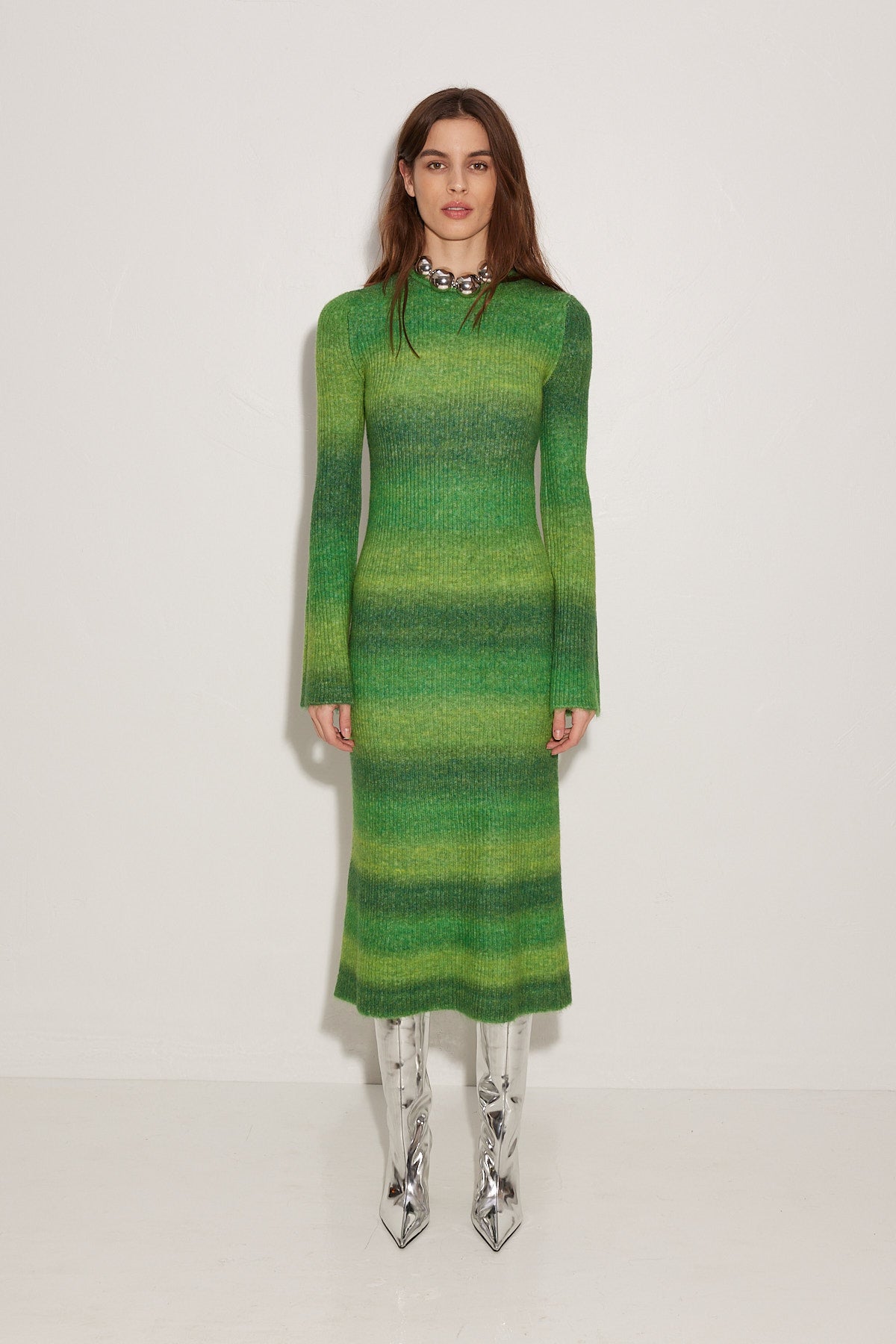 Axon Dress in Gummy Green Multi – Simon Miller