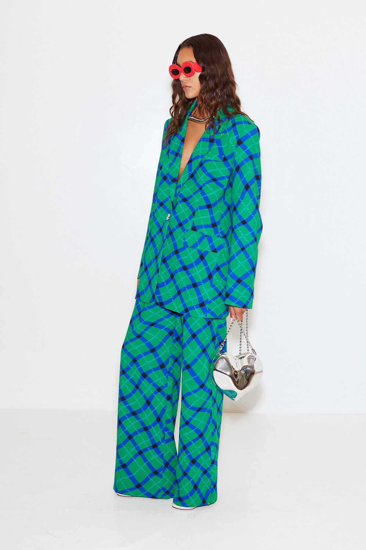 Bloo Pant in Green Plaid