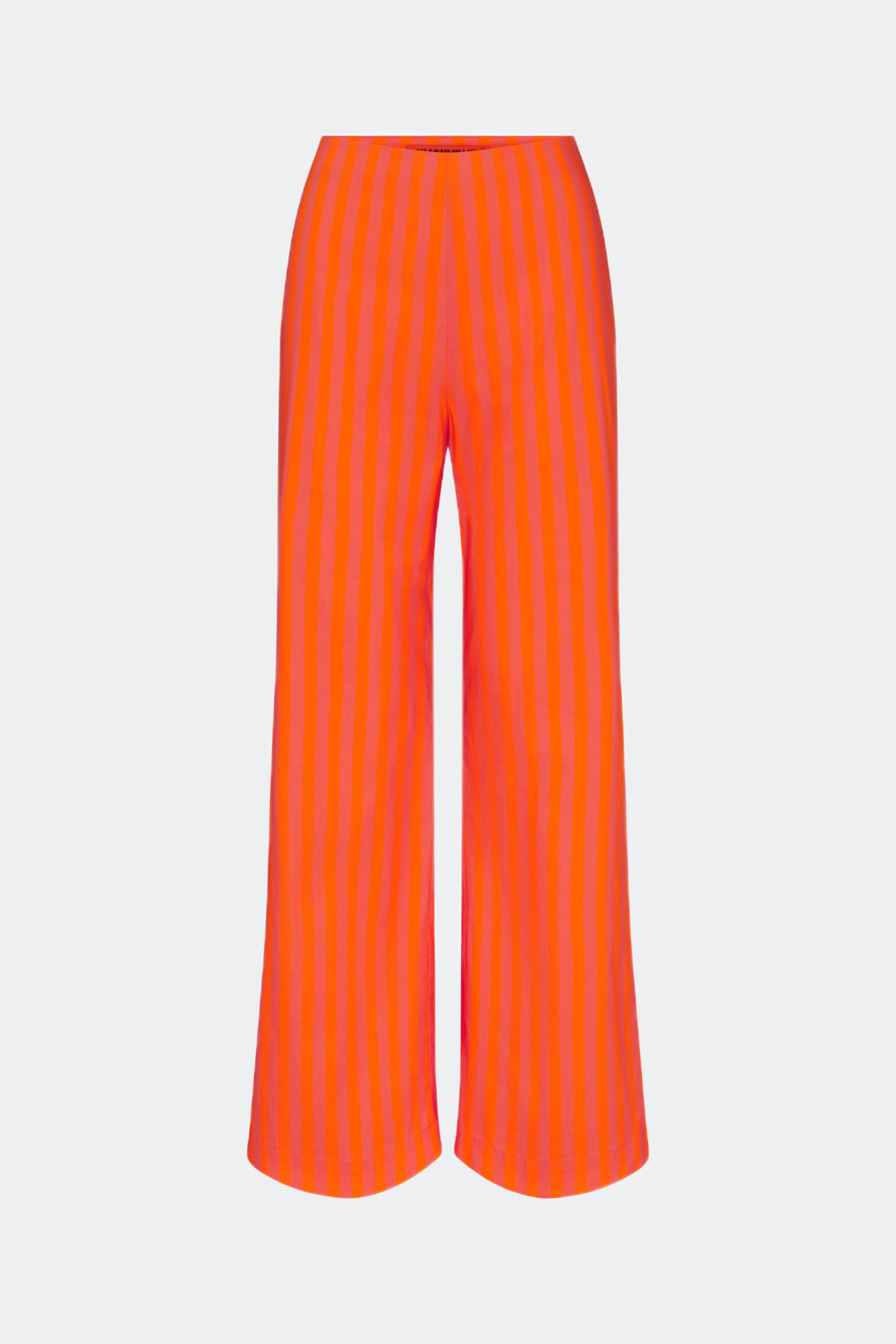 Pia Poplin Pant in Hibiscus/Tangerine Stripe | SIMONMILLER – Simon