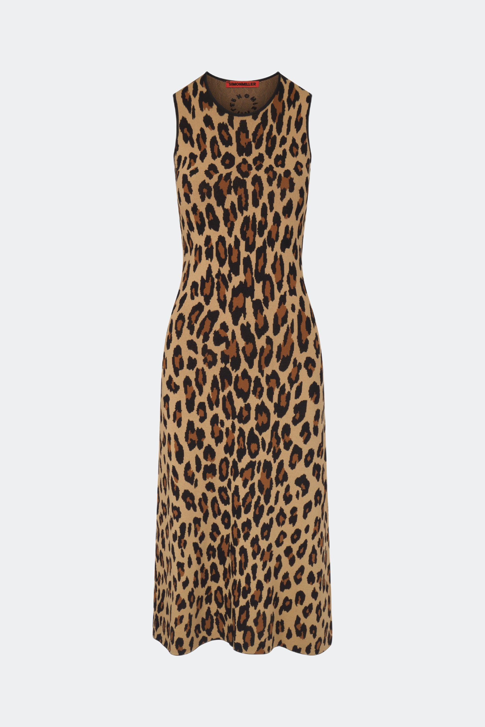Simon Miller Knits By Axon Sleeveless Dress in Cheetah | SIMONMILLER