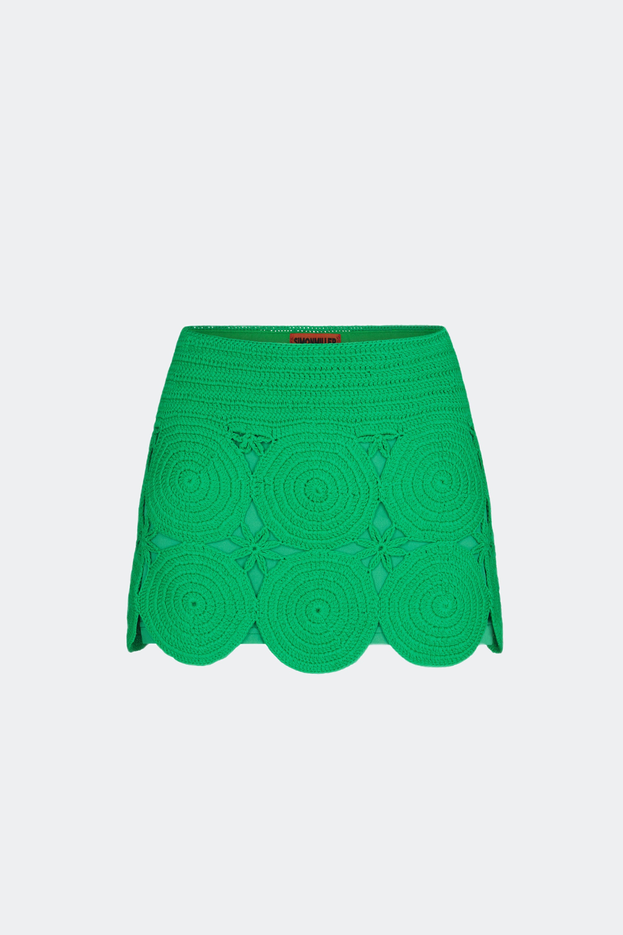 SIMONMILLER Beep Beep Mini Skirt in Grass Green