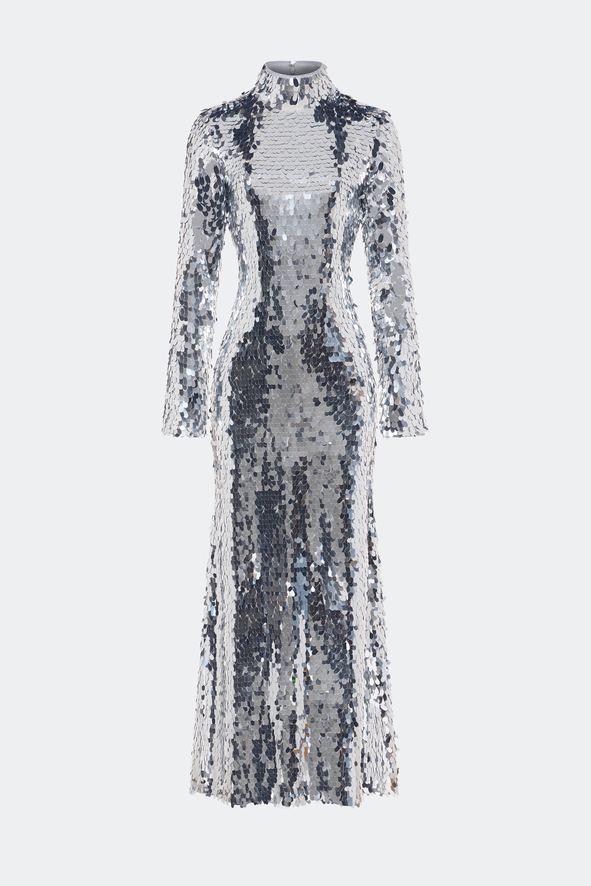 Sculpty Sequin Dress In Satellite Silver – Simon Miller