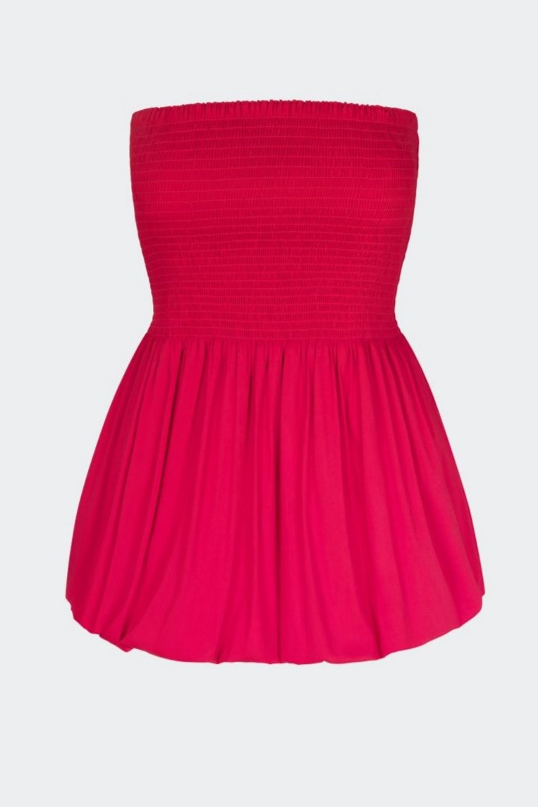 SIMONMILLER Belle Smocked Dress | Red | Size XL | Shopbop SIMONMILLER Belle Smocked Dress | Red | Size XL | Shopbop