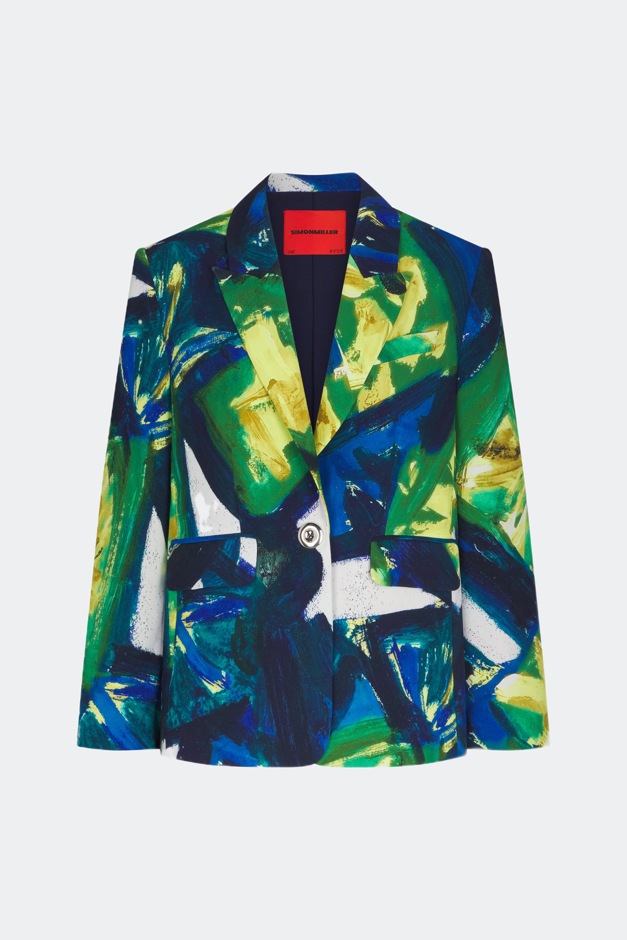 Lennox Crepe Jacket in Large Abstract Floral | SIMONMILLER – Simon