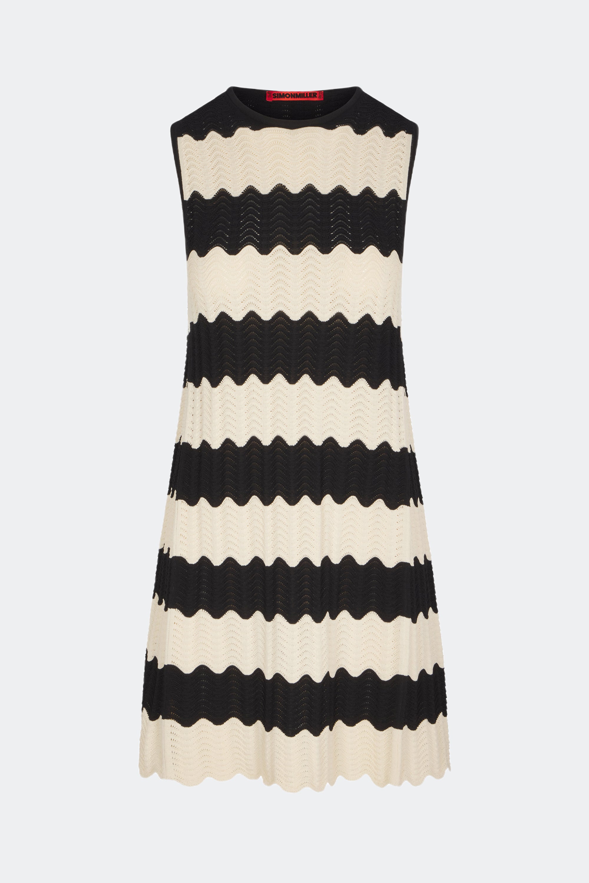 ワンピース Mame 2020SS Net Stripe Knit Dress 1504218051.jpg?1646898259