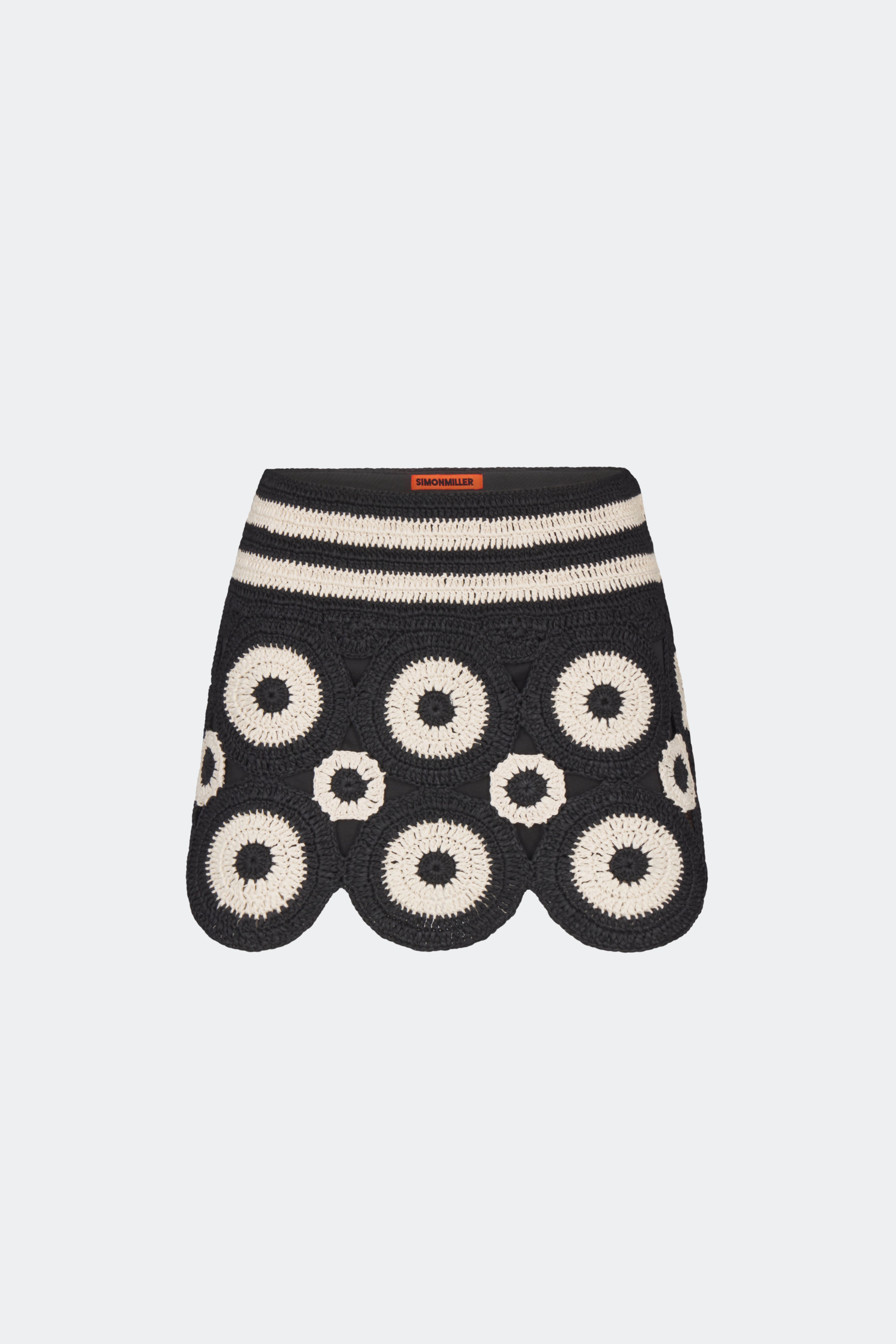 Beep Beep Mini Skirt In Cream/Black – Simon Miller
