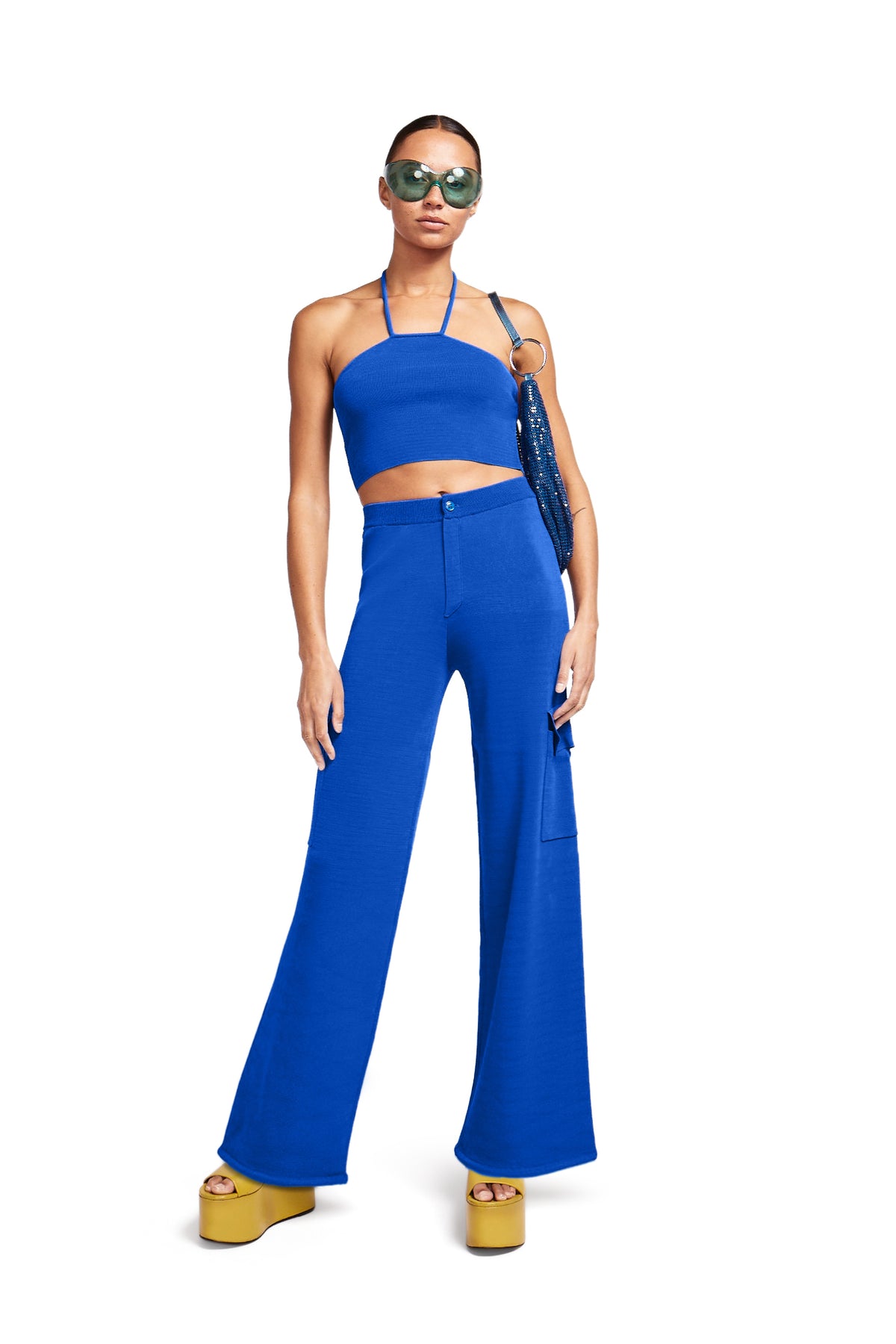 Knits By Beso Top in University Blue