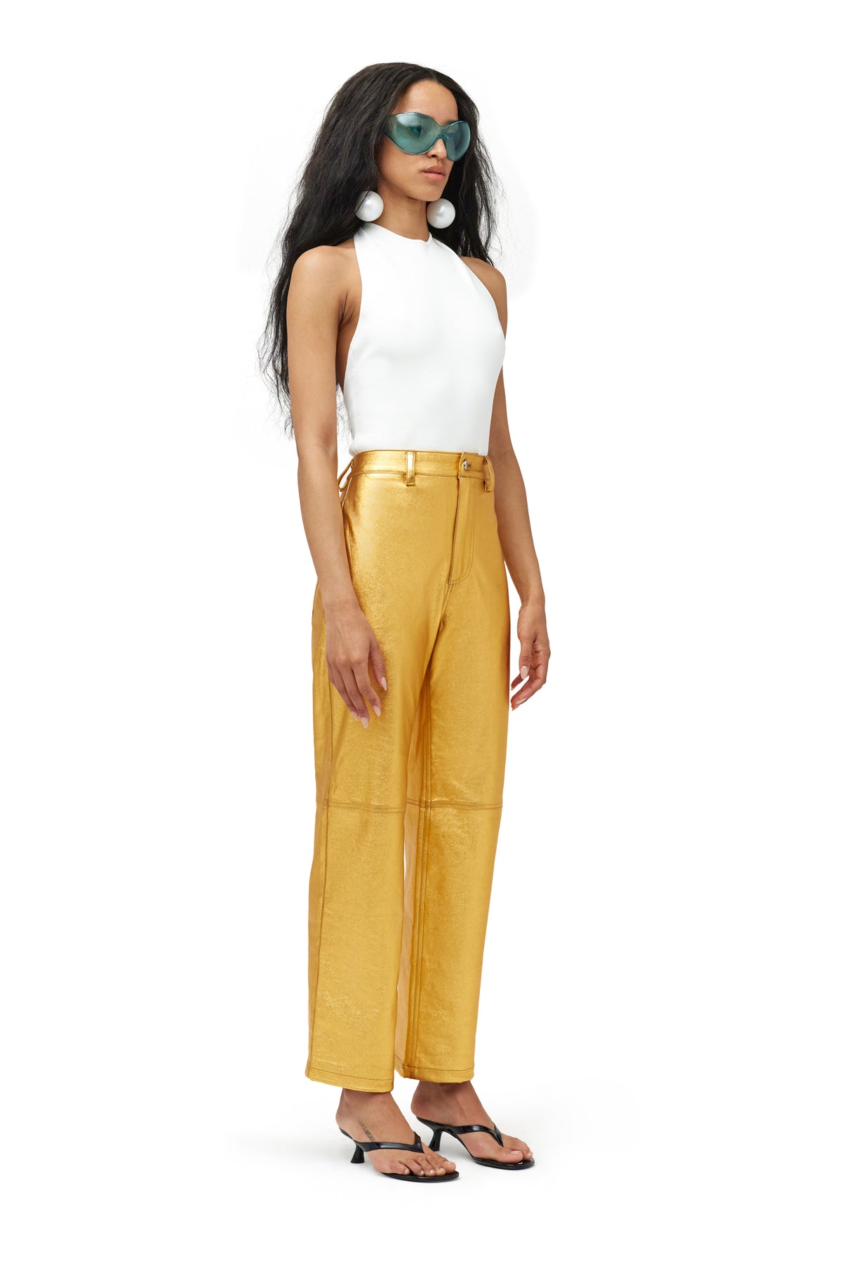 Trouser Pant in Cyber Orange