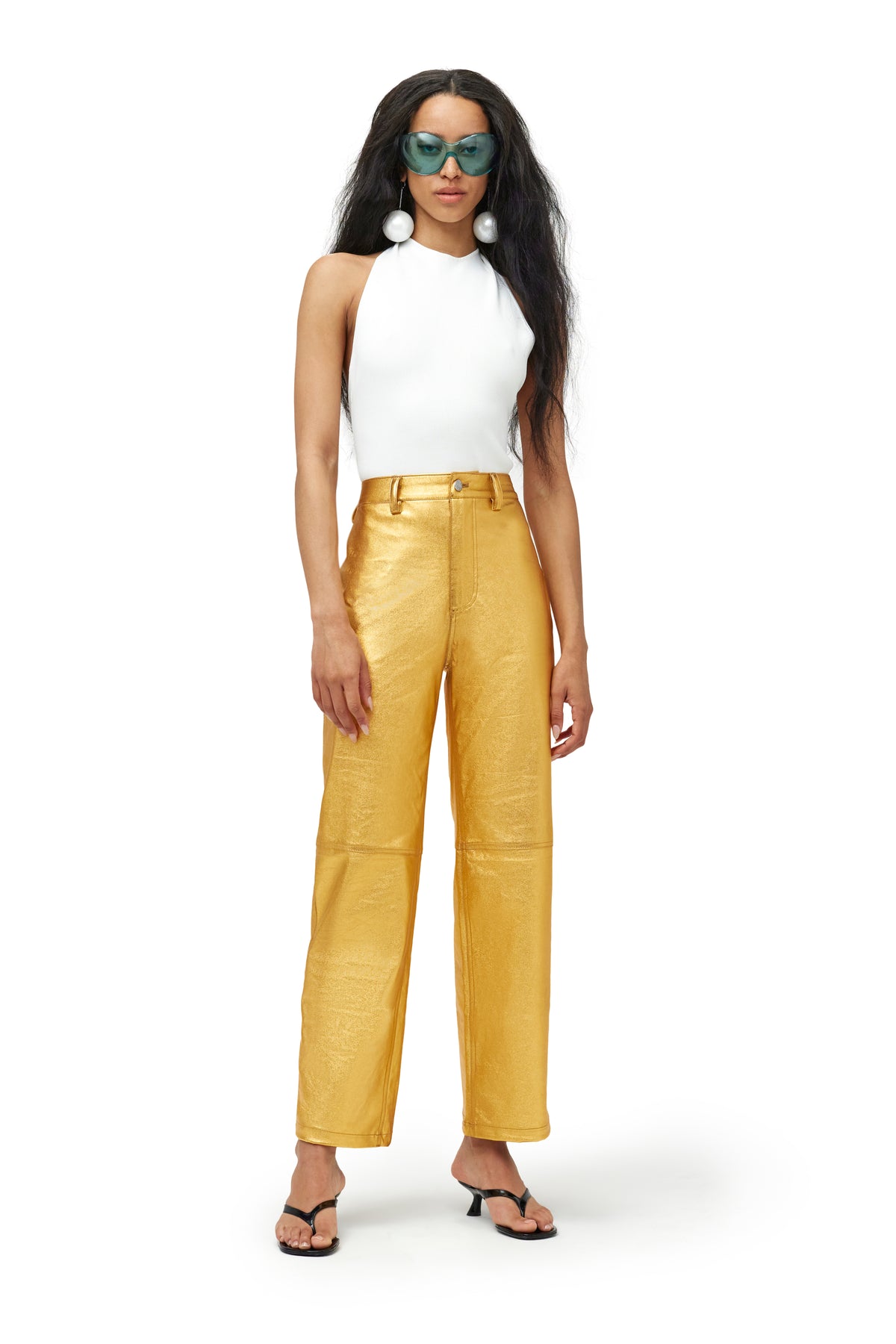 Trouser Pant in Cyber Orange