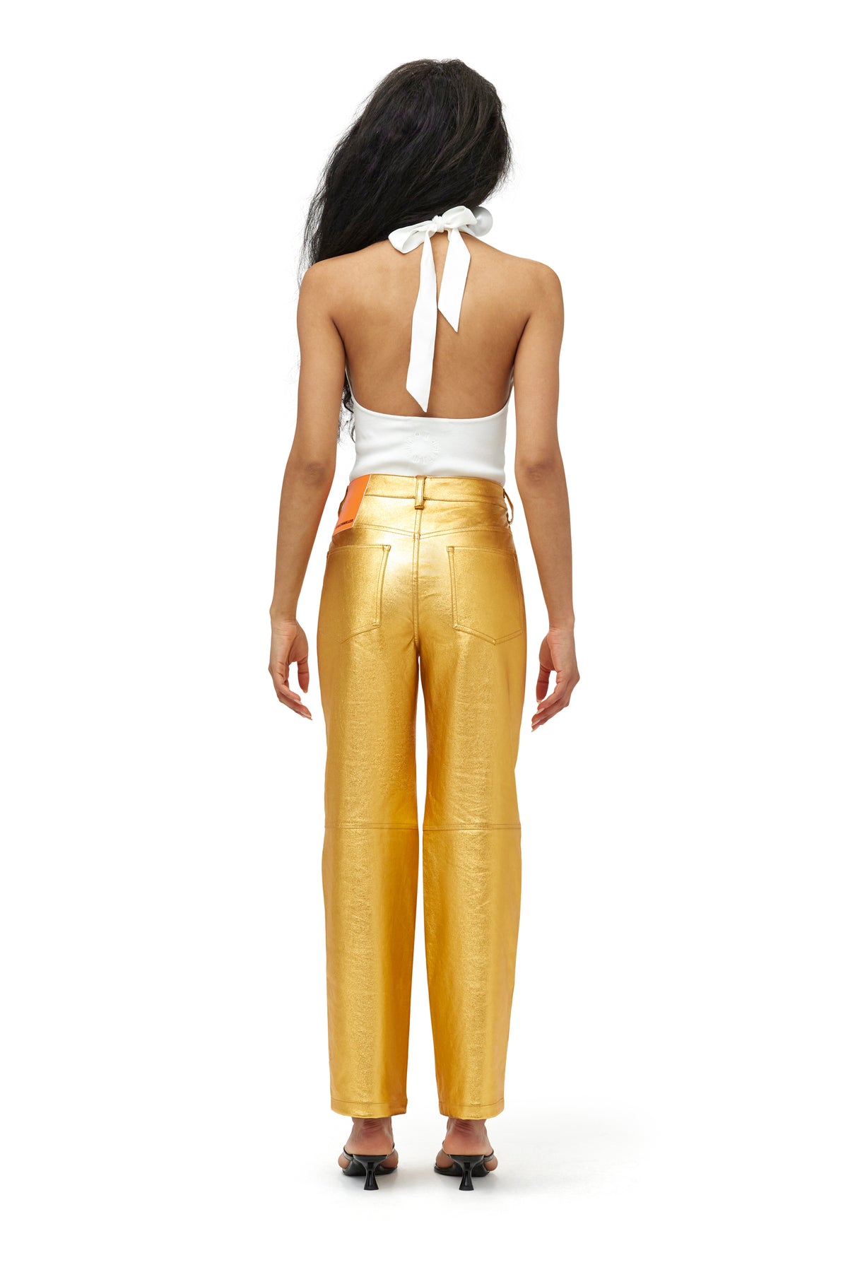 Trouser Pant in Cyber Orange