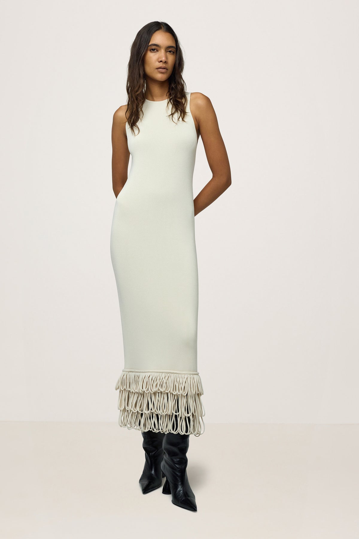 Knits By Albers Dress in Ecru