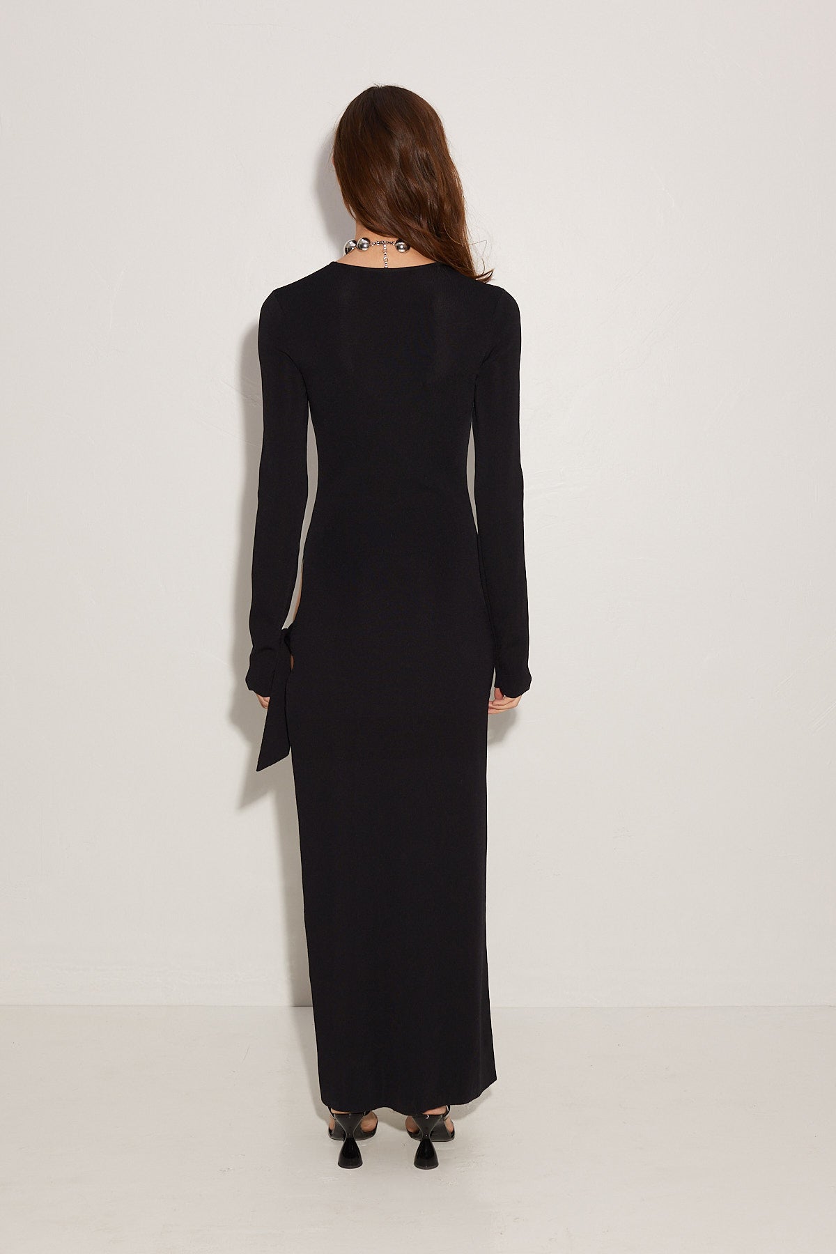 Knits By Long Sleeve Junjo Dress In Black