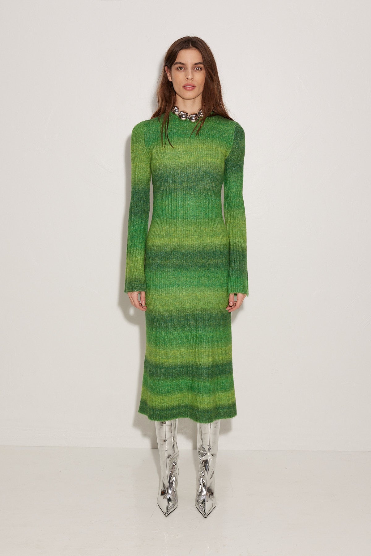 Axon Dress in Gummy Green Multi