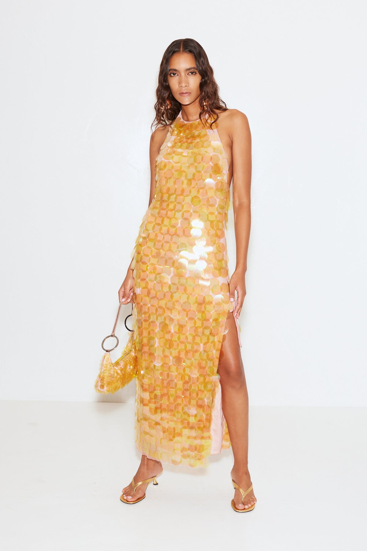 Junjo Embellished Dress in Limoncello