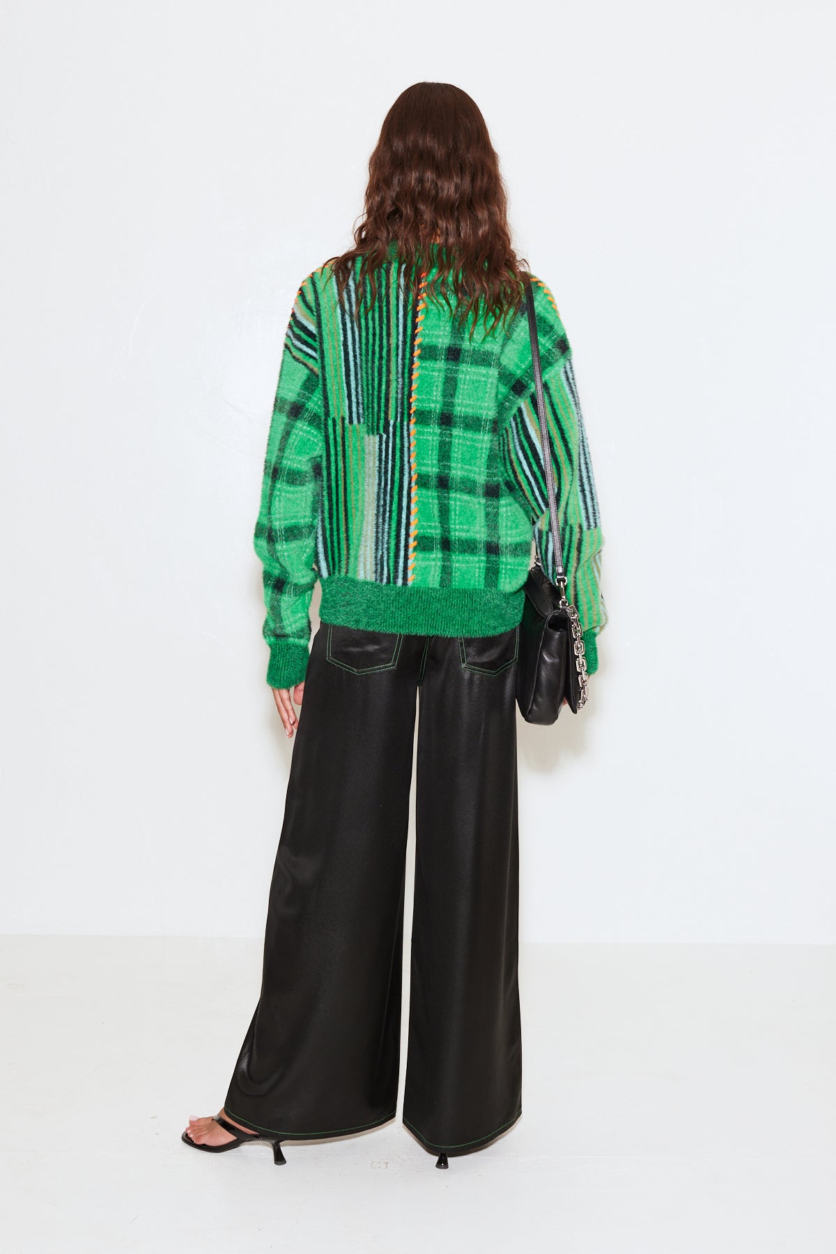 Sweater stacked pants clearance