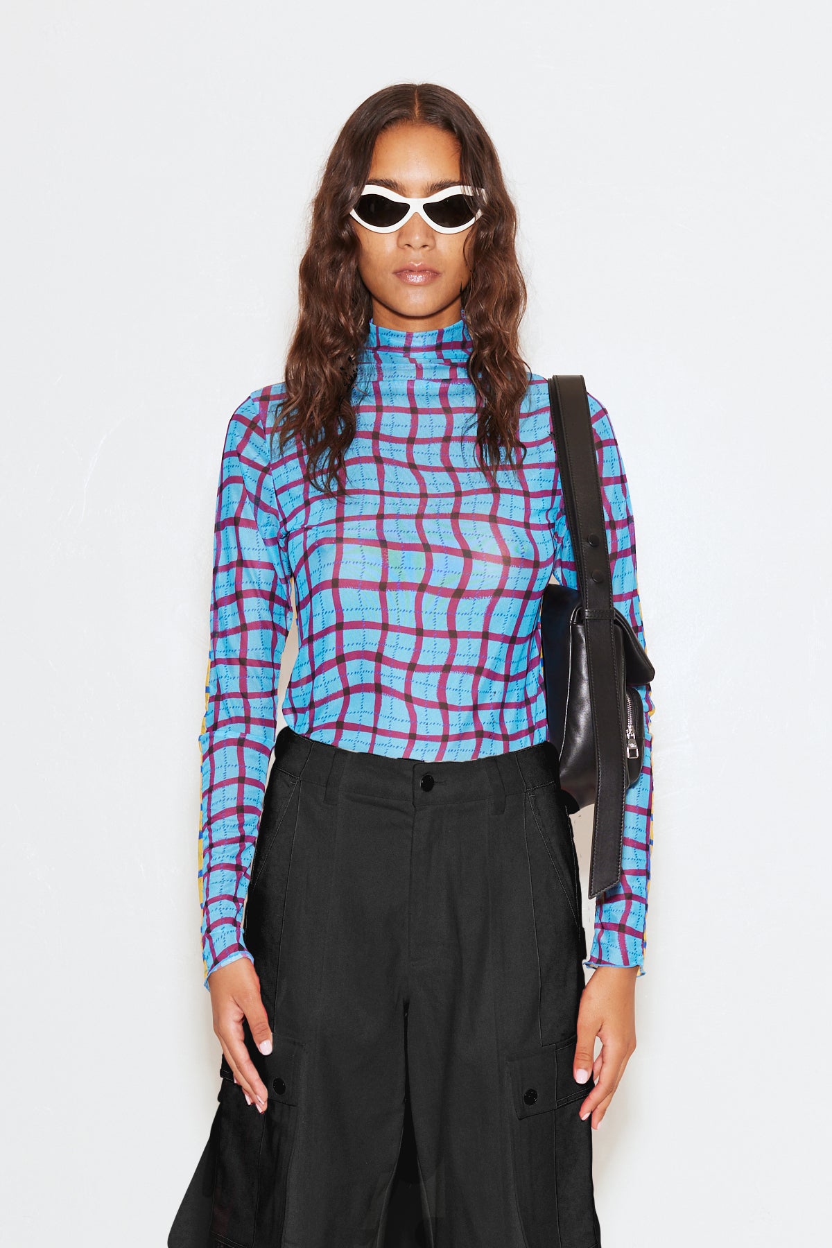 Combo Wendel Top in Blue Yellow Plaid