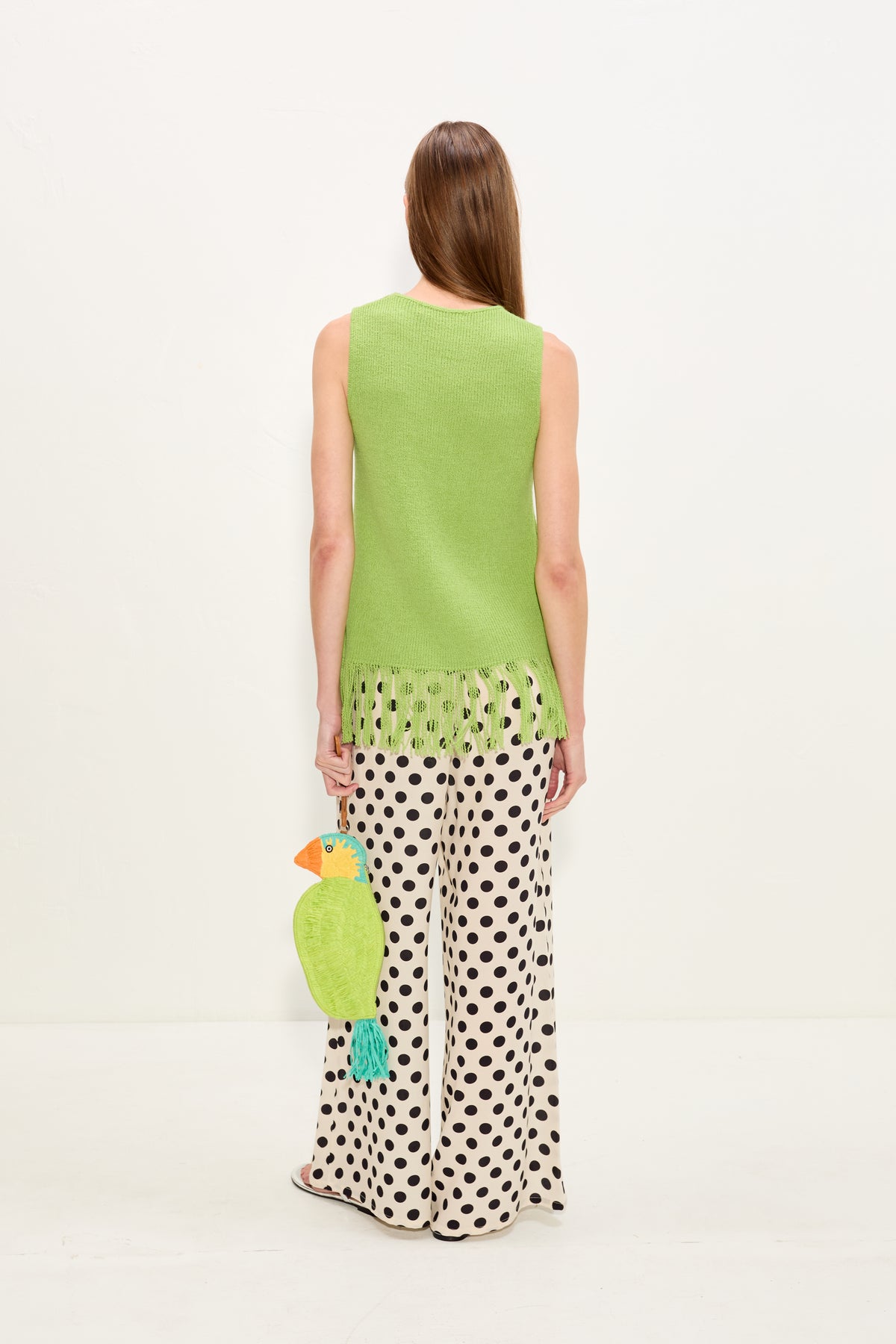 Lisel Knit Top In Lime