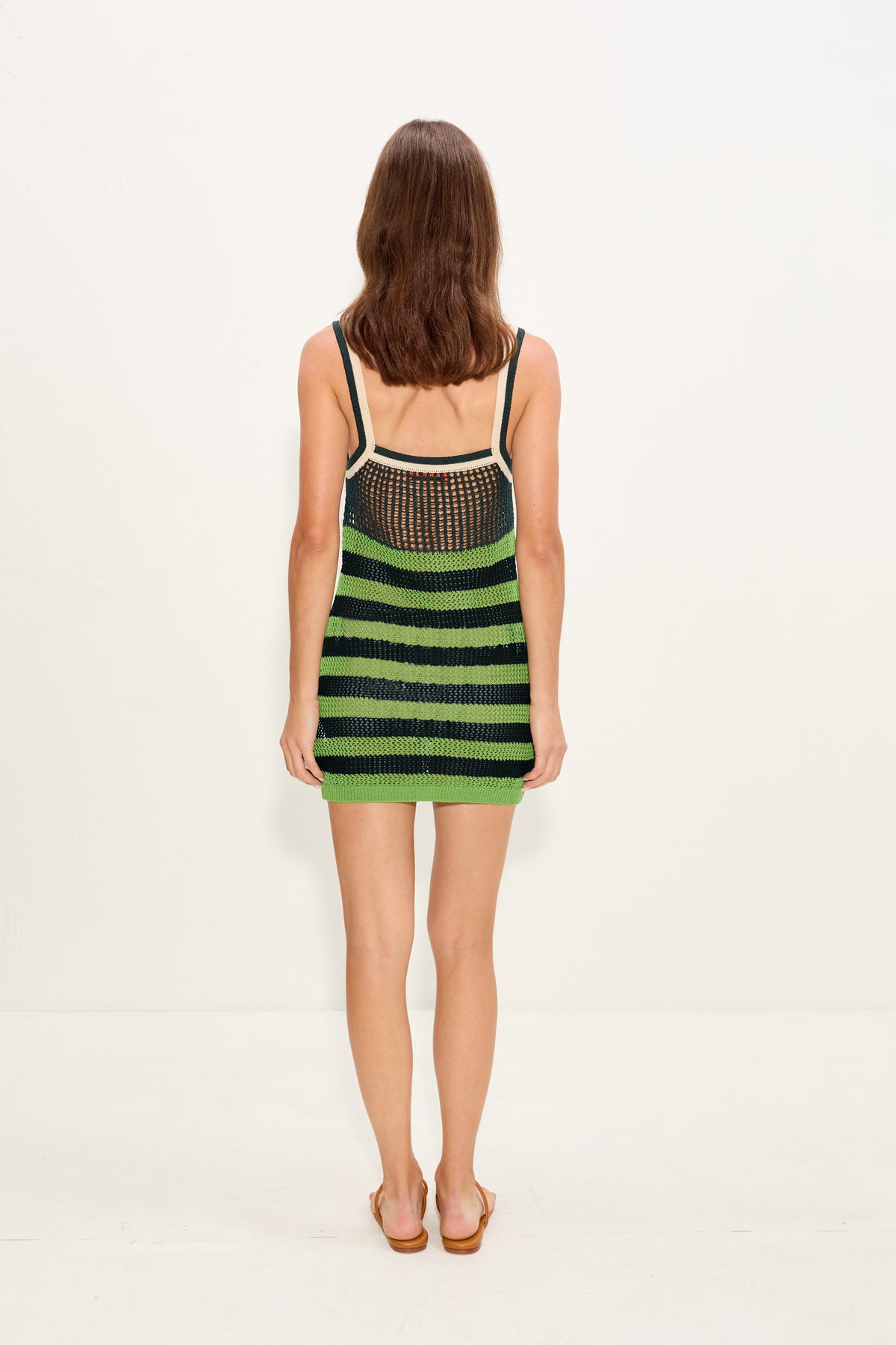Dibby Crochet Mini Dress In Classic Dibby Graphic