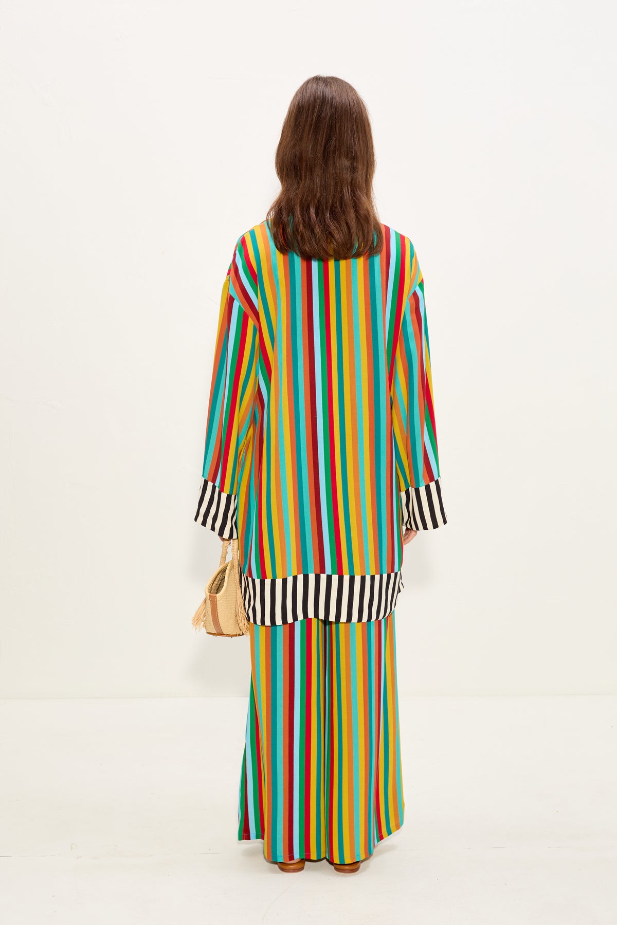 Diaz Mini Dress In Vibrant Multi Stripe