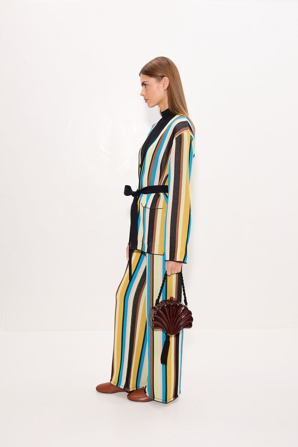 Jabber Knit Pant In Ocean Stripe
