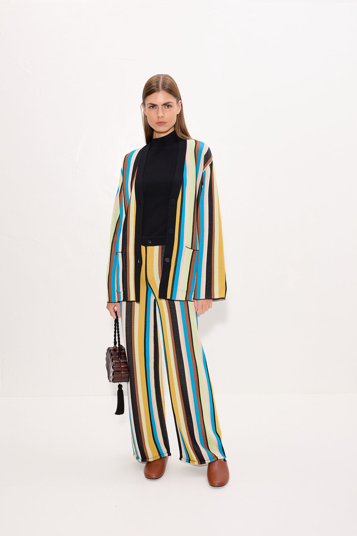 Jabber Knit Pant In Ocean Stripe