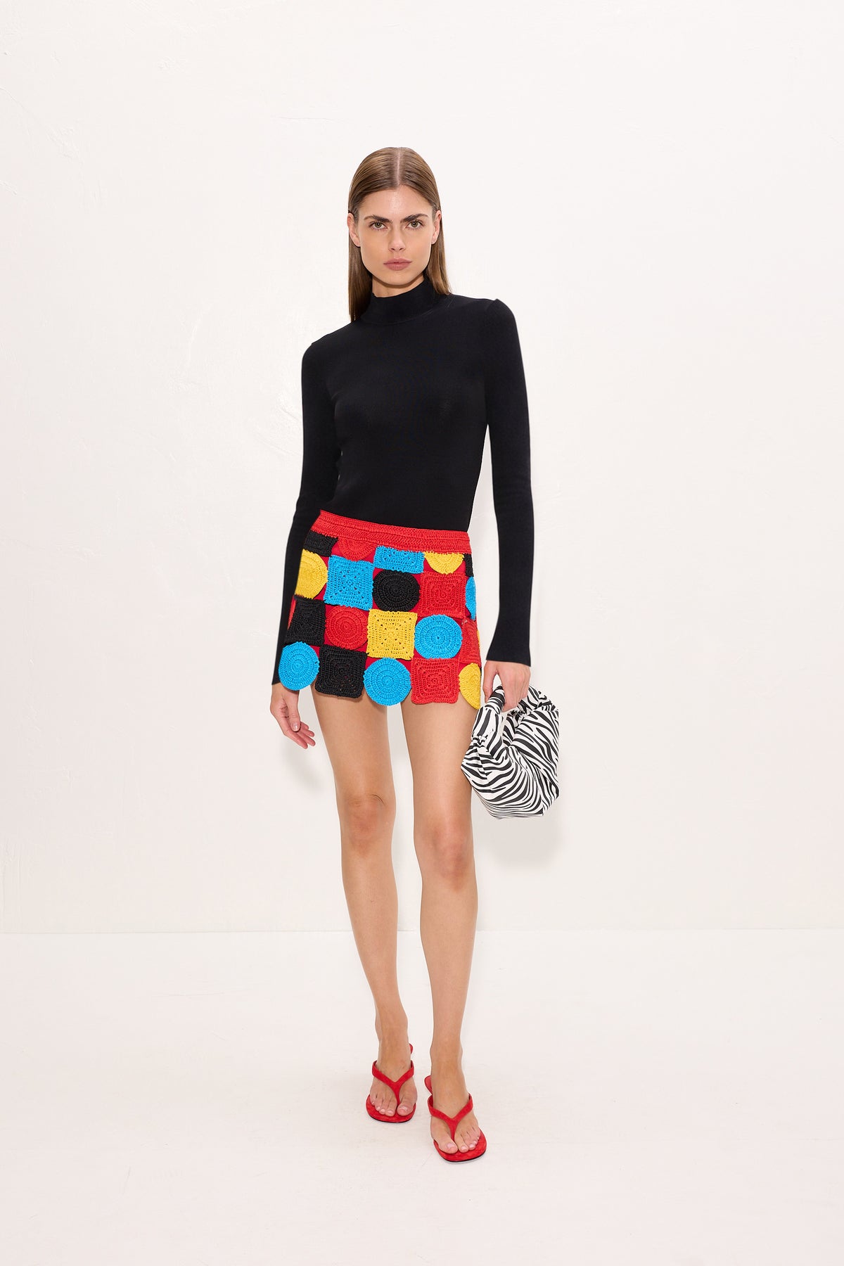 Beep Beep Mini Skirt In Primary Multi-Shape