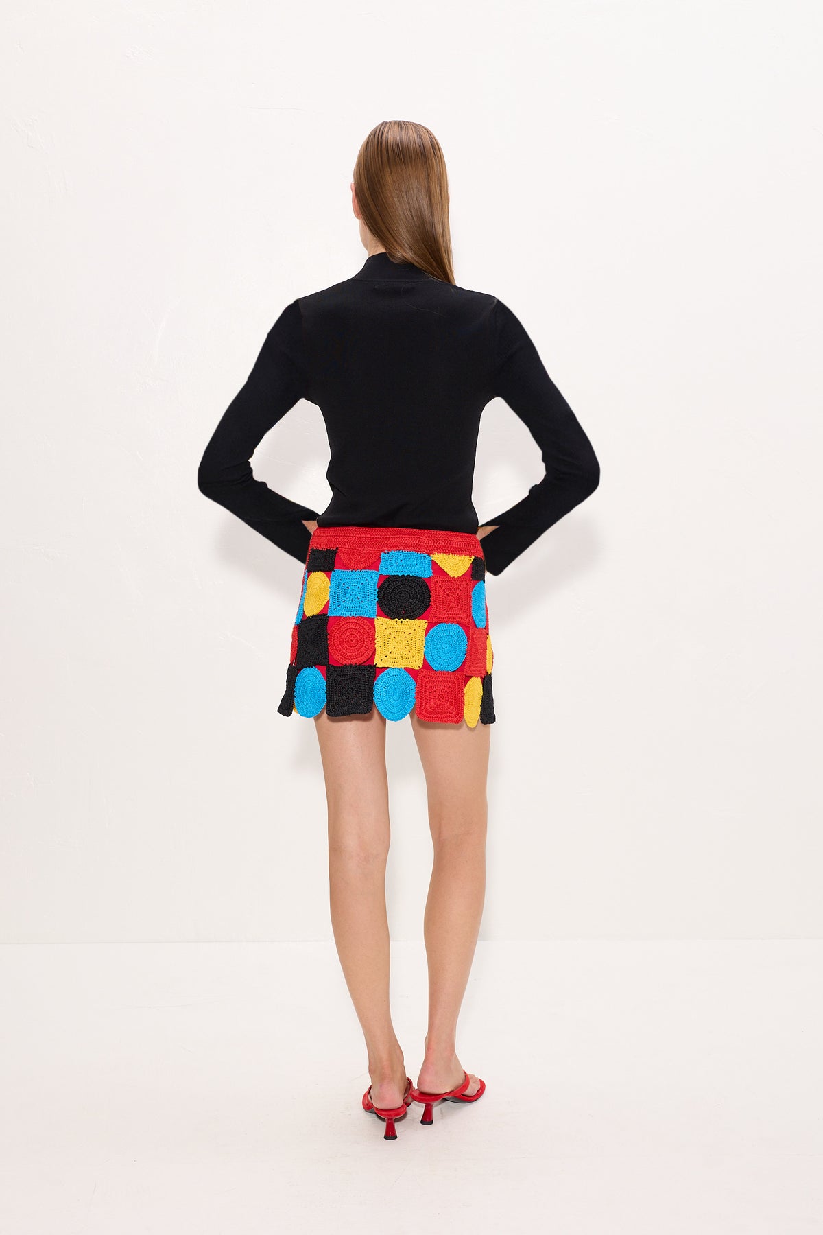Beep Beep Mini Skirt In Primary Multi-Shape
