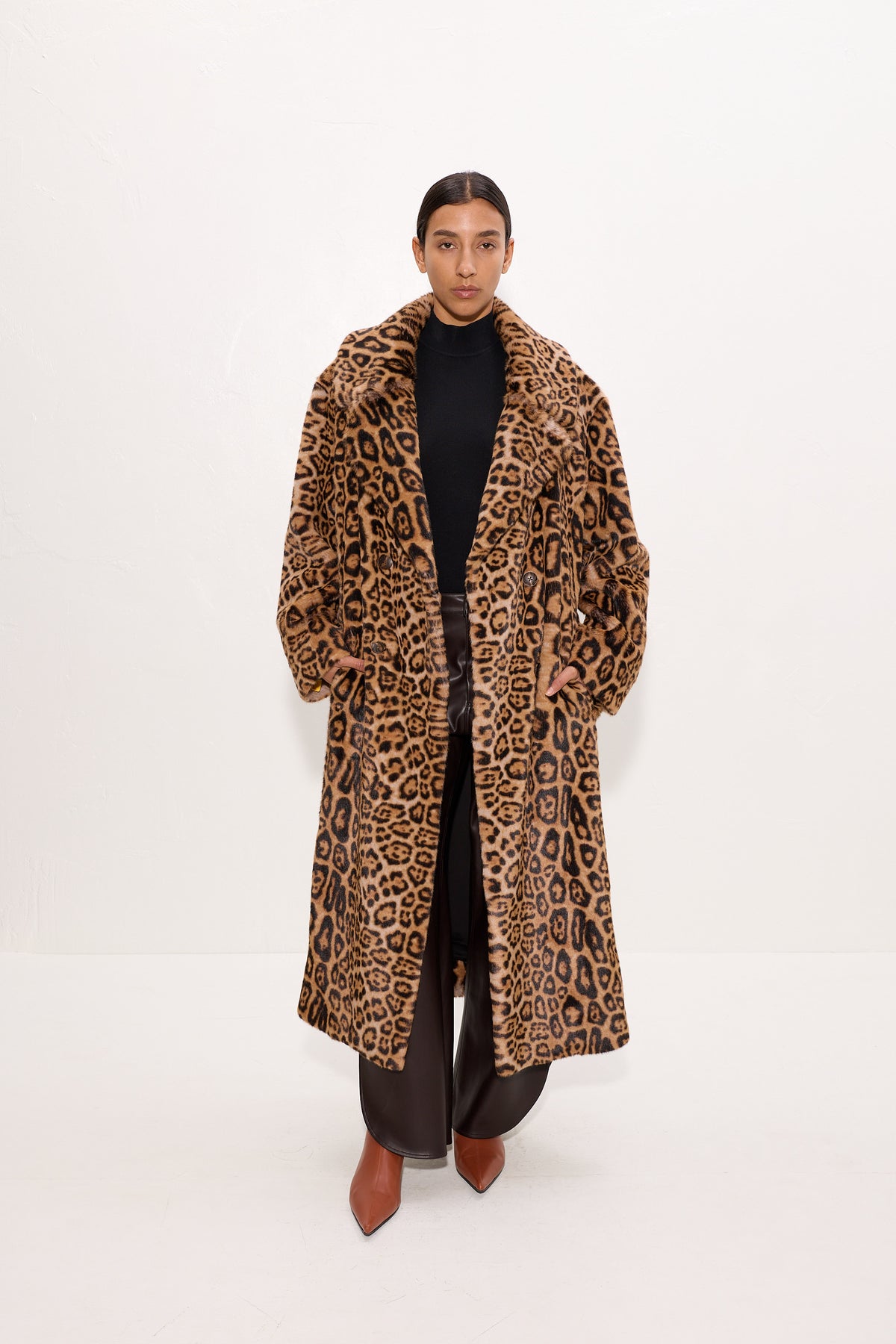 Jetz Cheetah Coat In Cheetah Scramble