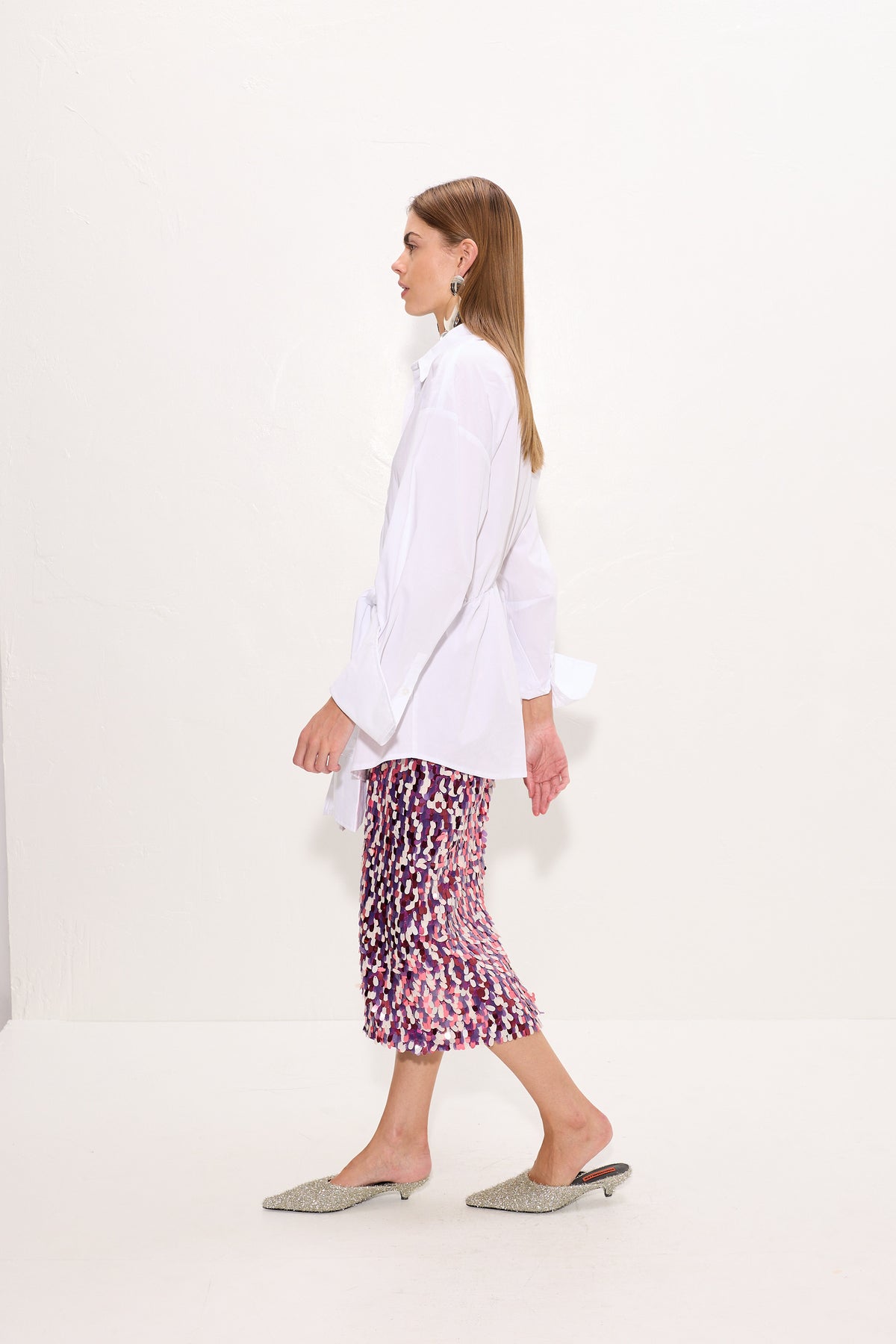 Inna Poplin Top in Macadamia