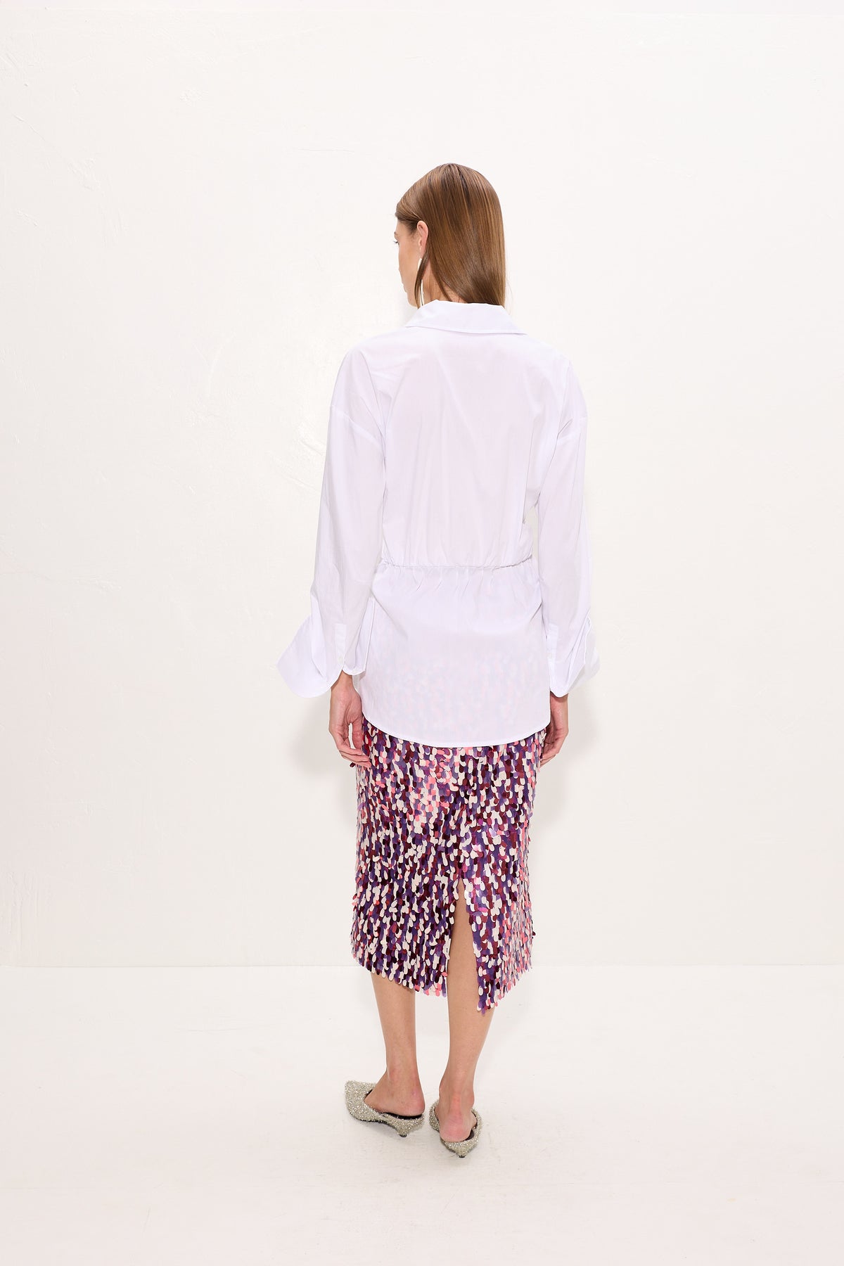 Inna Poplin Top in Macadamia