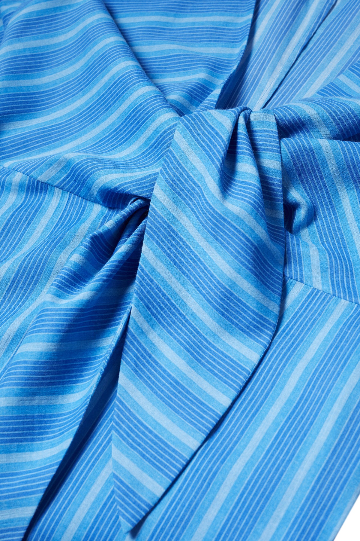 SM X MANGO Agua Dress in Blue Stripe