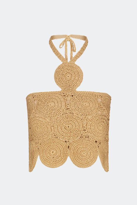 Atlas Crochet Top In Natural