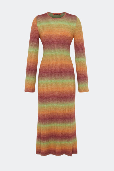 SIMONMILLER Axon Knit Dress in Autumn Ombre M / Autumn Ombre