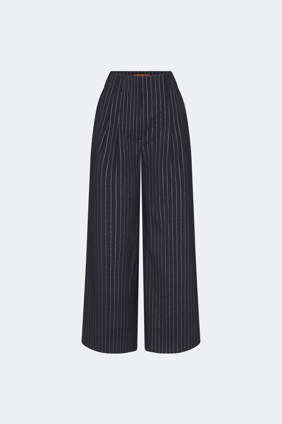 Bloo Pinstripe Pant In Navy Metallic Pinstripe