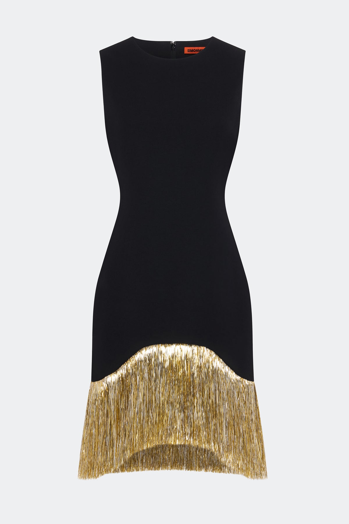 Bowie Fringe Mini Dress In Black