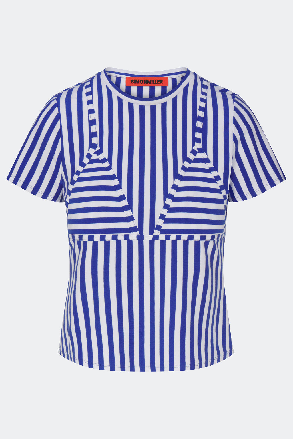 Kini Striped Tee In Blue Stripe
