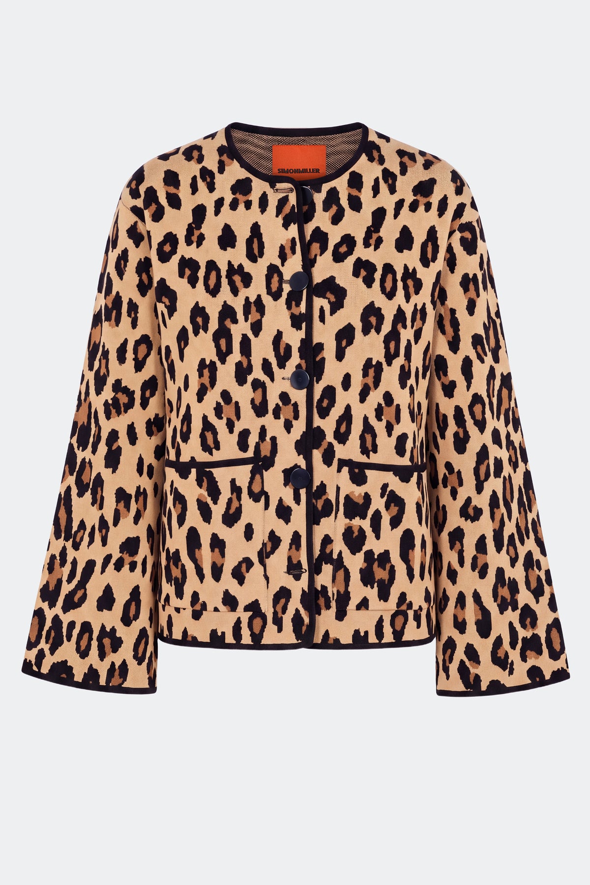 Beaux Knit Cardigan In Cheetah Scramble