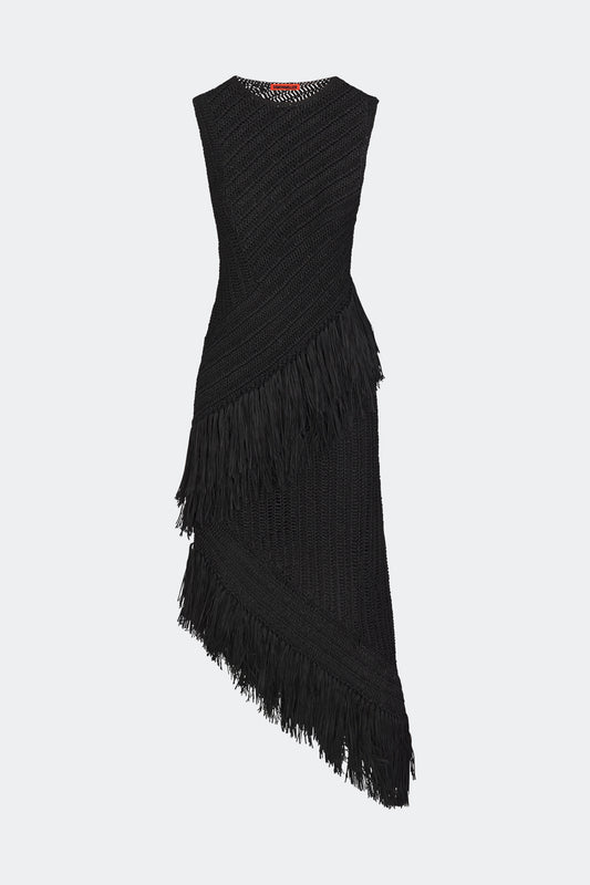 Beja Crochet Dress In Black