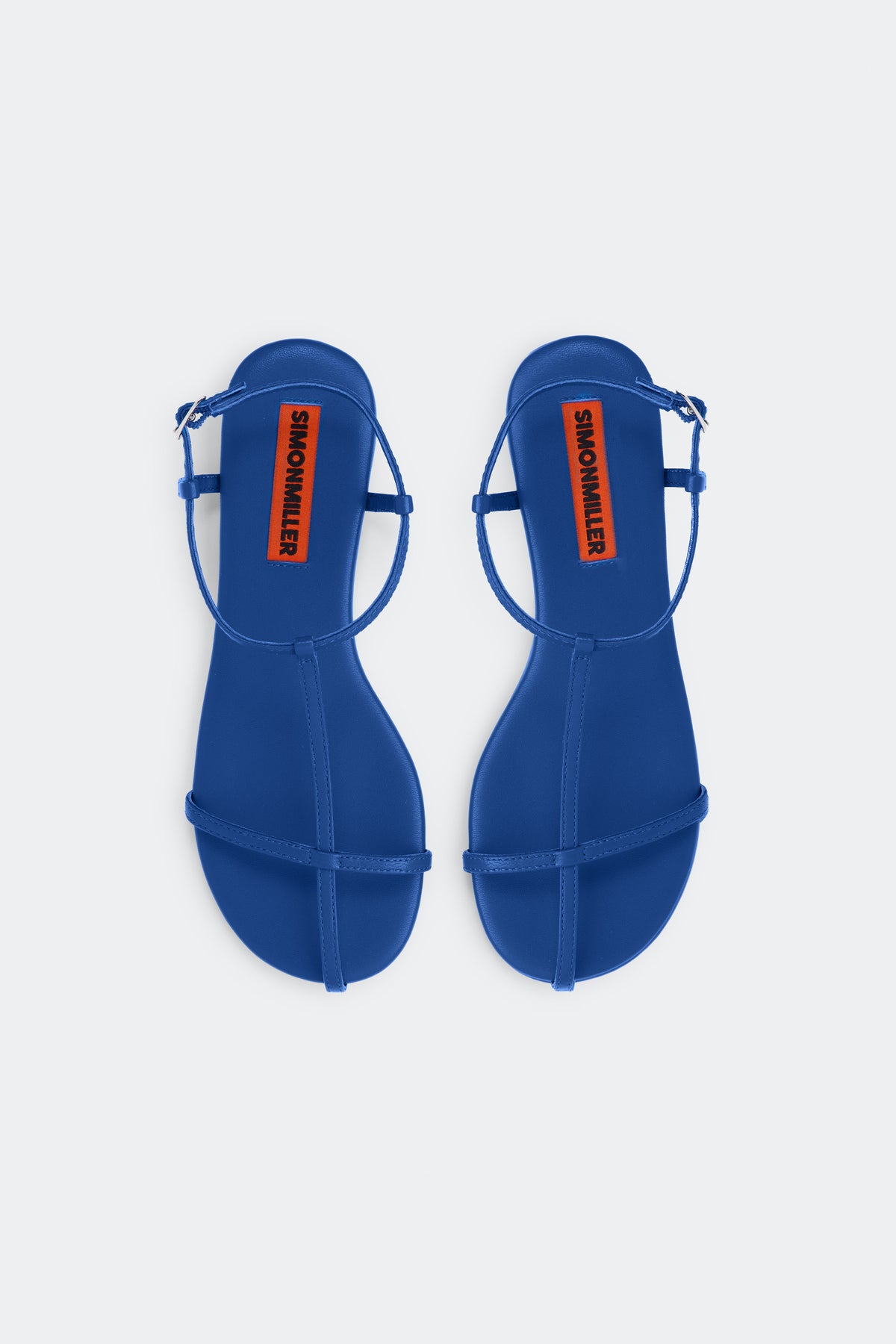 Cage Flat Sandal In Blue