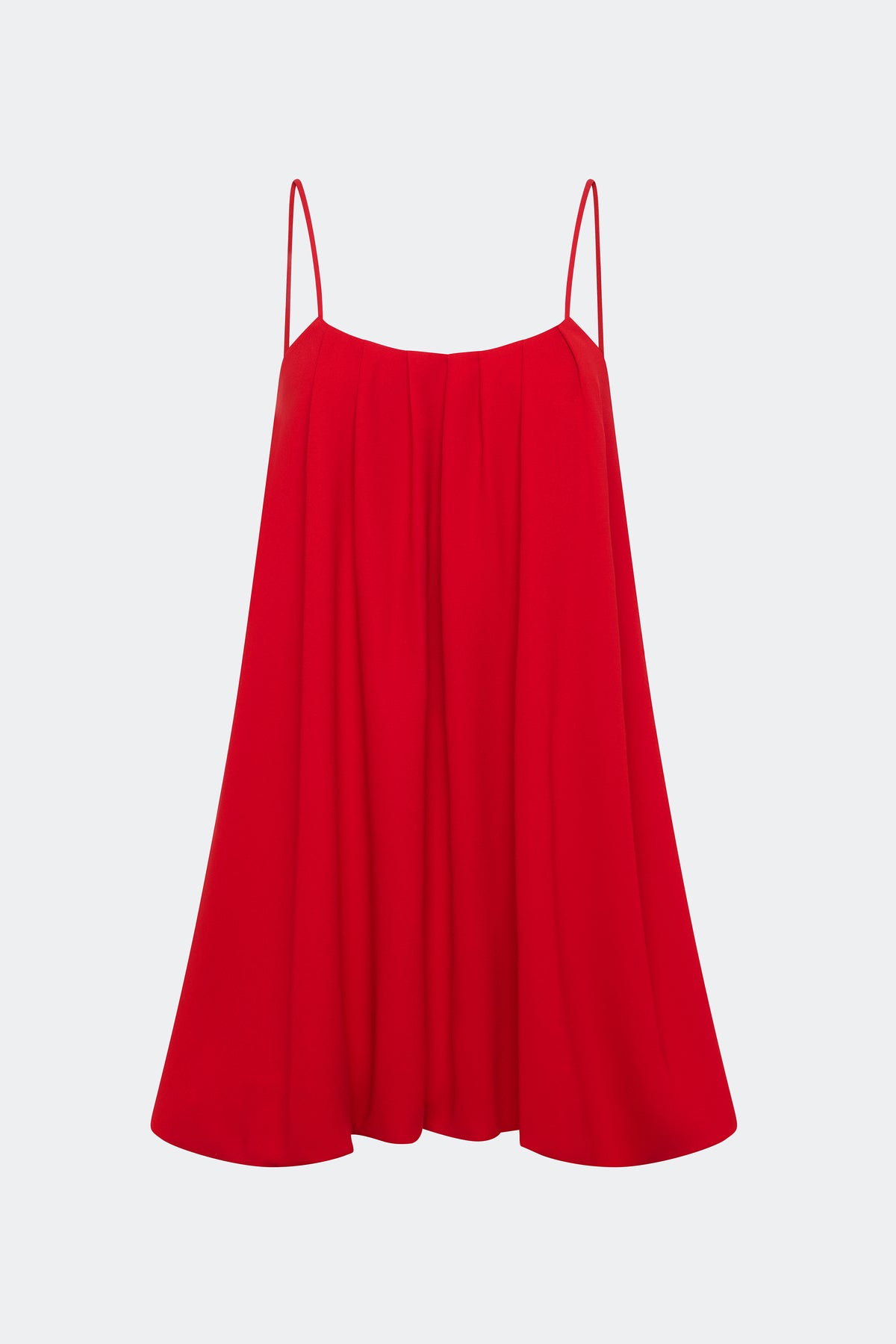 Cleo Crepe Mini Dress In Lucky Red