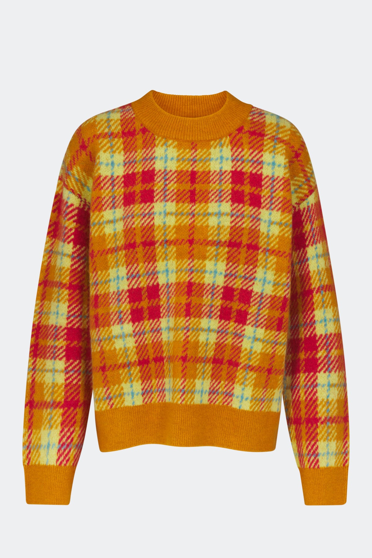 Calder Knit Sweater In Solar Plaid