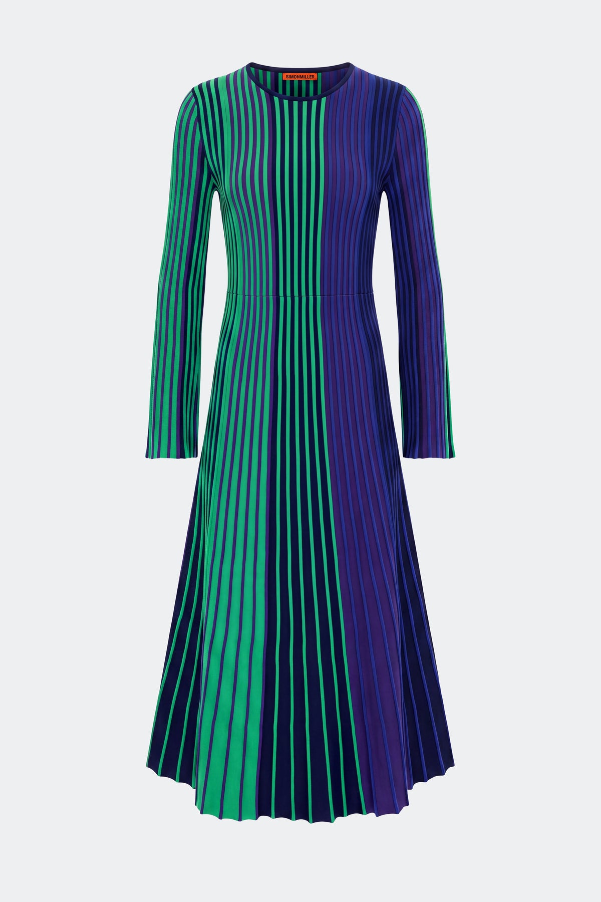 Celia Knit Dress In Cool Tone Rib