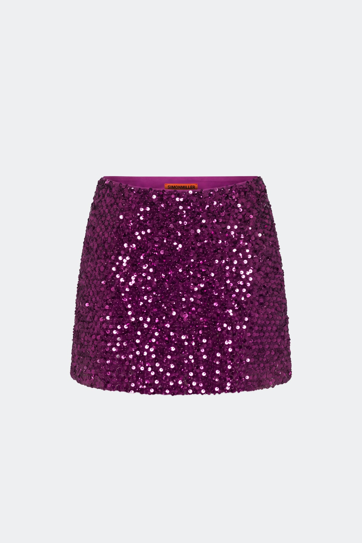 Dizzy Sequin Skirt In Amethyst