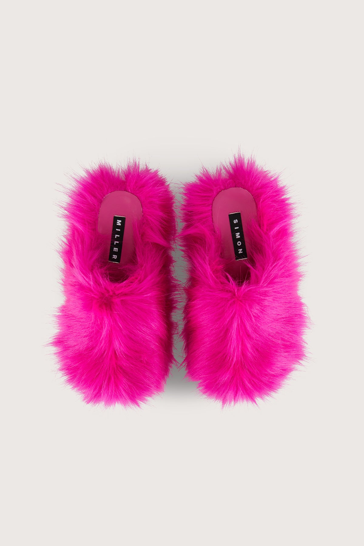 Bubble Clog in Bright Pink Faux Fur – Simon Miller