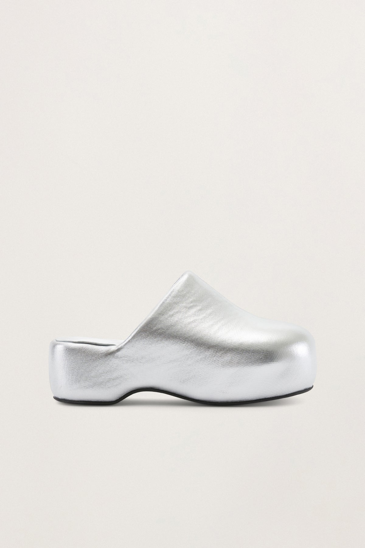 Bubble Clog in Silver