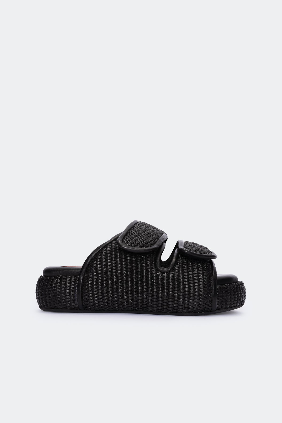 Raffia Cro Slide in Black