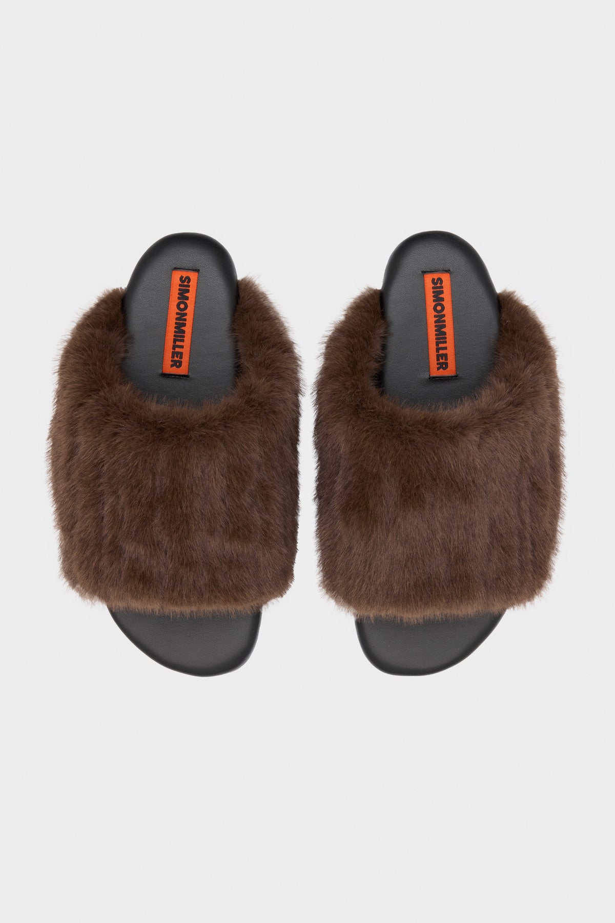Furry Bubble Slide In Chocolate