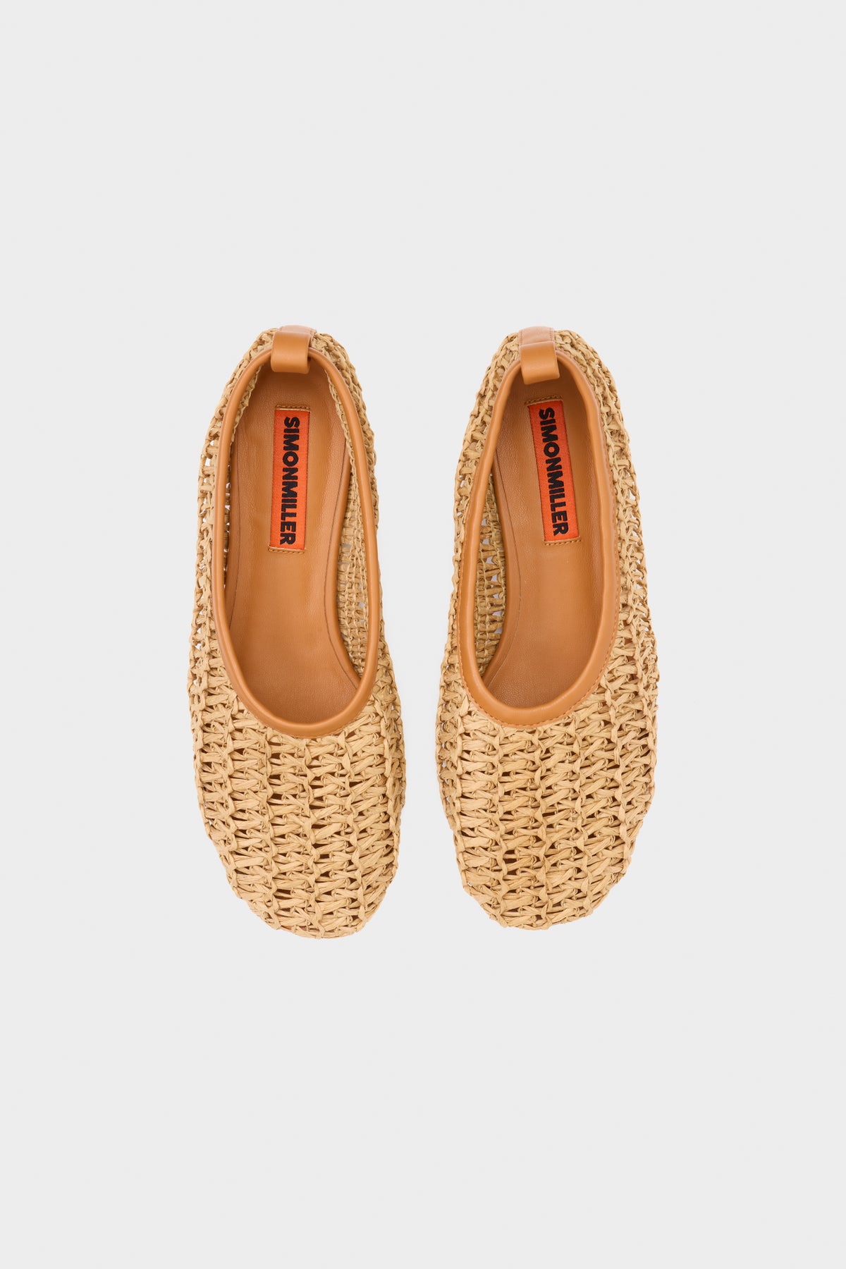 Raffia Riad Flat in Natural