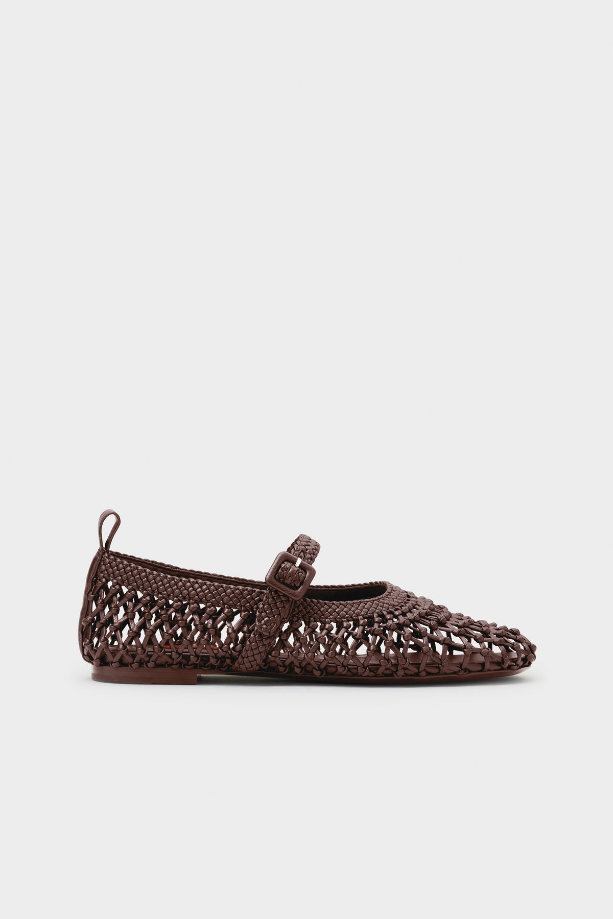 Knotted Riad Flat in Chocolate