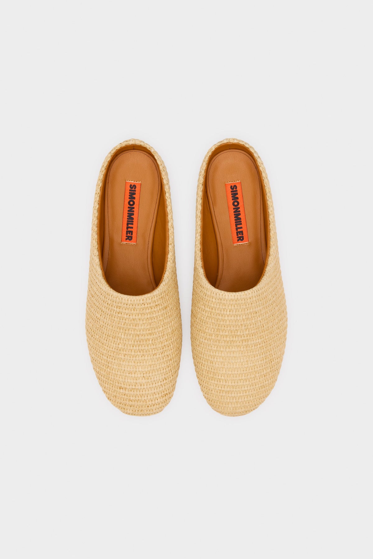 RAFFIA RIAD SLIPPER IN NATURAL